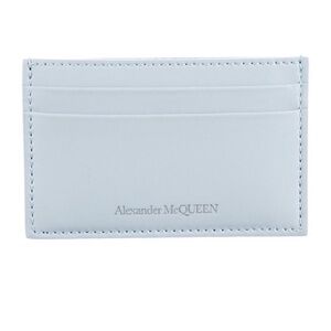 Alexander McQueen Sky Blue Leather Card Holder